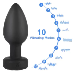 Imagem do Plugue Anal Vibratório com Controle Remoto Sem Fio, Brinquedos Eróticos sexual.