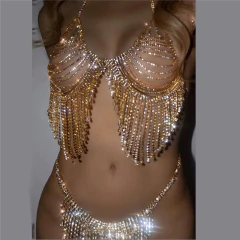 Imagem do Conjunto de Joias para o Corpo Sexy com Franja de Strass Victoria.