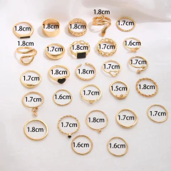 Conjunto de Anéis Elegantes Lary. - Clube das Coisas - Tudo para Você ficar mais Linda e Sexy