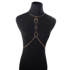 Colar Body Chain Cruzada Jóia Sexy Shelsea. - comprar online