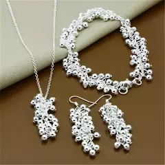 Conjunto de Colar e Pulseira de Prata 925 Rechel. - comprar online