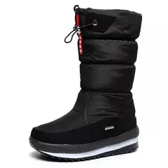 Bota Feminina de neve com Interior em pelúcia grossa de luxo impermeáveis na internet