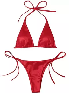 Biquini Metalizado Brilhante Sexy Emmily