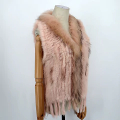 Imagem do Colete Cardigã de Pele de Coelho Quente Super em Alta Caren.