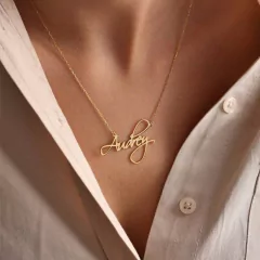Colar com Nome Personalizado Fino e Elegante. - comprar online