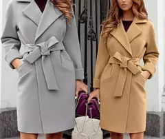 Casaco de Lã Elegante Longo Milla. - loja online
