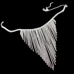 Colar com Fios em Strass para Casamento, Colar Megui Gargantinha de Strass. - comprar online