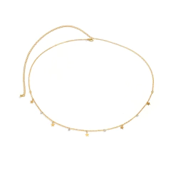 Imagem do Corrente de Cintura Body Chain Sexy Delicado com pedrinhas brilhantes Dai.