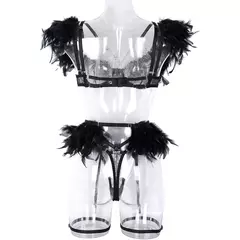 Conjunto de Lingerie de Renda Sensual, Lingerie Erótica, Lingerie Sexy.