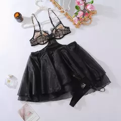 Camisola Sexy em Renda Decotada Isabella - comprar online
