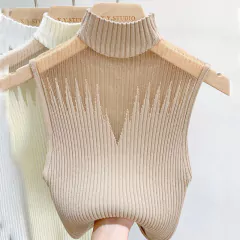 Blusa de Malha Gola Semi Alta Roberta na internet