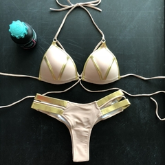 Biquíni Sexy Luxo Dourado Melica - Clube das Coisas - Tudo para Você ficar mais Linda e Sexy