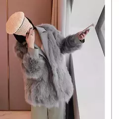 Casaco de Pele de Raposa, Casaco Peludo Ivy.