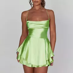 Vestido curto de Alcinha em Cetim Camille - comprar online