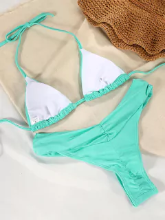 Biquíni Asturia, Biquíni sexy, Biquíni elegante, Biquíni Pequeno Babado Babado, Moda praia.