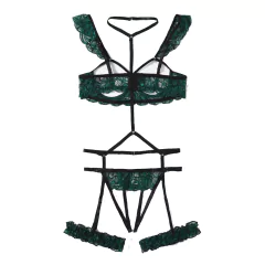 Conjunto de Lingerie Tina com Renda Sexy Erótica. - comprar online