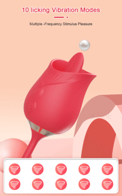 Vibrador Flor Lambedor Estimulador de Clitóris e Ponto G Sex Shop - comprar online