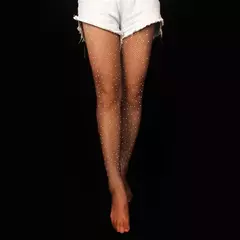 Meia Calça de Malha de Strass sexy e sensual Scarlett. - comprar online