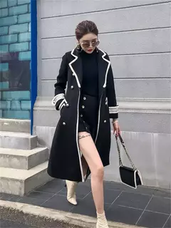 Sobretudo Solto Elegante Estilo Britânico Linda. - Clube das Coisas - Tudo para Você ficar mais Linda e Sexy