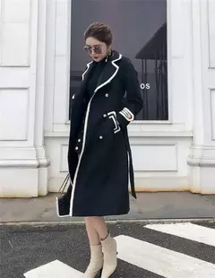 Sobretudo Solto Elegante Estilo Britânico Linda. - loja online