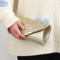 Bolsa Pequena Brilhante retangular, Bolsa Feminina de Ombro. na internet