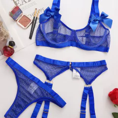 Lingerie Sexy Neon, Lingerie Erótica, Lingerie Linda Com Meias e Laços Milla. - comprar online