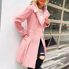 Sobretudo Feminino de Lã Premium Super Elegante Olívia - Clube das Coisas - Tudo para Você ficar mais Linda e Sexy