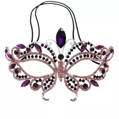 Máscara de Borboleta em Strass Cristal Luxuosa Para Festas de Fantasia - comprar online