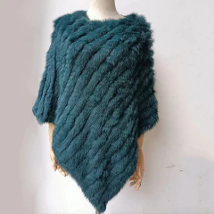 Poncho Rihanna Elegante de Pele de Coelho Xale. - loja online