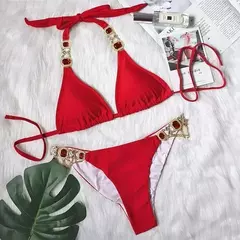 Conjunto de Biquíni Sexy com Pedraria Angélica - comprar online