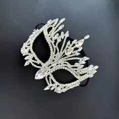 Mascara Sensual para Festas Fantasia Moda Europeia Luxo Strass Ale - Clube das Coisas - Tudo para Você ficar mais Linda e Sexy