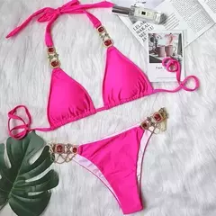 Conjunto de Biquíni Sexy com Pedraria Angélica - loja online