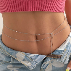 Colar Nancy de Cintura, Jóias Sexy para Cintura, Body Chain Sexy de Cintura.
