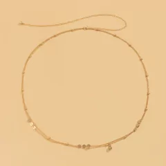 Corrente de Cintura Body Chain Sexy Bolinhas Dupla Esteffany. - Clube das Coisas - Tudo para Você ficar mais Linda e Sexy