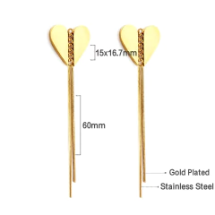 Imagem do Brinco com Fios Longos elegantes.