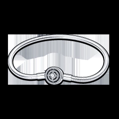 Pulseira Pandora de Prata Esterlina 925 com Fecho de Coração Stefany. - comprar online