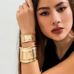 Pulseira de Luxo Tiffany de Designer Assimétrico Aberta Larga. - comprar online