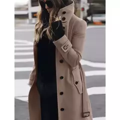 Sobretudo Feminino Outono Inverno Quente e Sofisticado Emily - comprar online