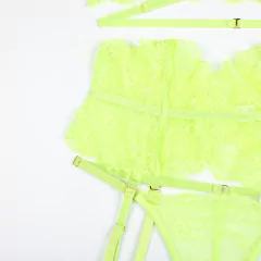 Conjunto de Lingerie Sexy de 3 Peças, Lingerie Erótica, Lingerie Sensual, Lingerie de renda, Lingerie Sexy. - loja online