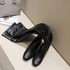 Bota Over Salto Grosso Cano Alto com Zíper Caren. - loja online