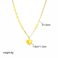 Colar Multicamada de Aço Inoxidável dourado, Colar multicamada Trinity. - loja online