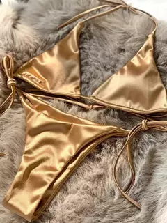 Biquini Metalizado Brilhante Sexy Emmily - comprar online