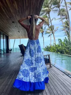 Vestido Moda Farm Longo Florido de Alcinha Hope - loja online