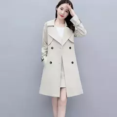 Sobretudo Feminino Elegante Outono Inverno com Fecho em Botão e Cinto Grace - comprar online
