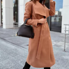 Sobretudo Estilo Europeu Adelle para Inverno, Sobretudo Chic Europeu. - loja online