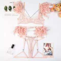 Conjunto de Lingerie de Renda Sensual, Lingerie Erótica, Lingerie Sexy. na internet