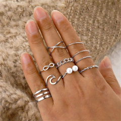 Conjunto de Anéis Dourado Bya, Super Tendência, Kit de Anéis Blogueirinhas. - loja online