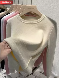 Blusas casuais Gola alta de lã, Blusa de lã para o inverno, Coleção inverno. na internet