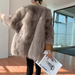 Casaco de Pele de Raposa, Casaco Peludo Ivy. - Clube das Coisas - Tudo para Você ficar mais Linda e Sexy