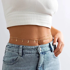 Imagem do Corrente de Cintura Body Chain Sexy Delicado com pedrinhas brilhantes Dai.